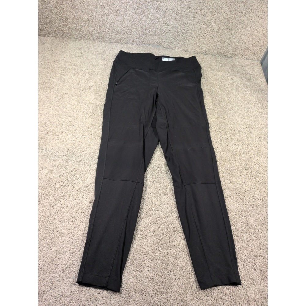 The North Face Womens Black Active Hiking Leggings Zipper Pockets XL Regular